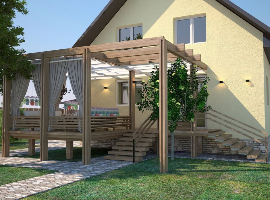 Двухуровневая терраса