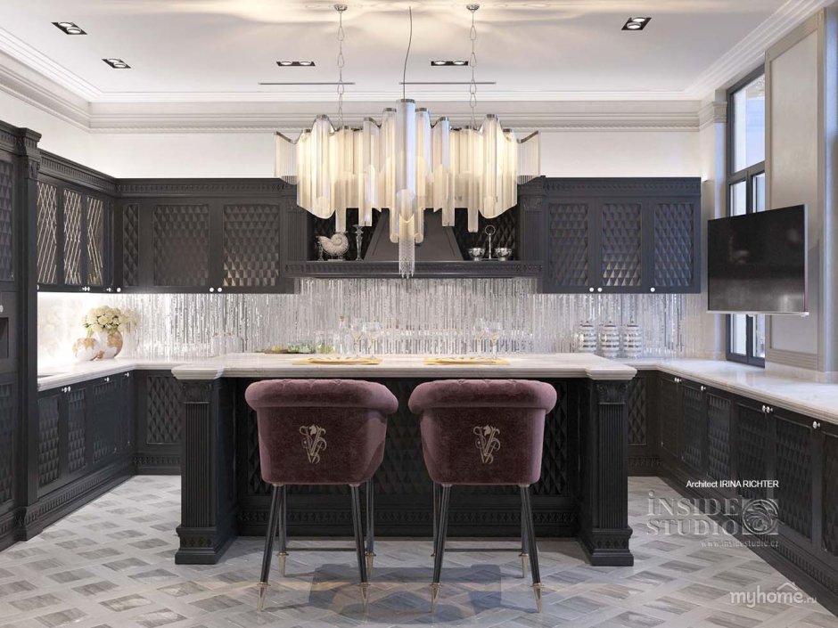 Стиль Готика в интерьере кухни
