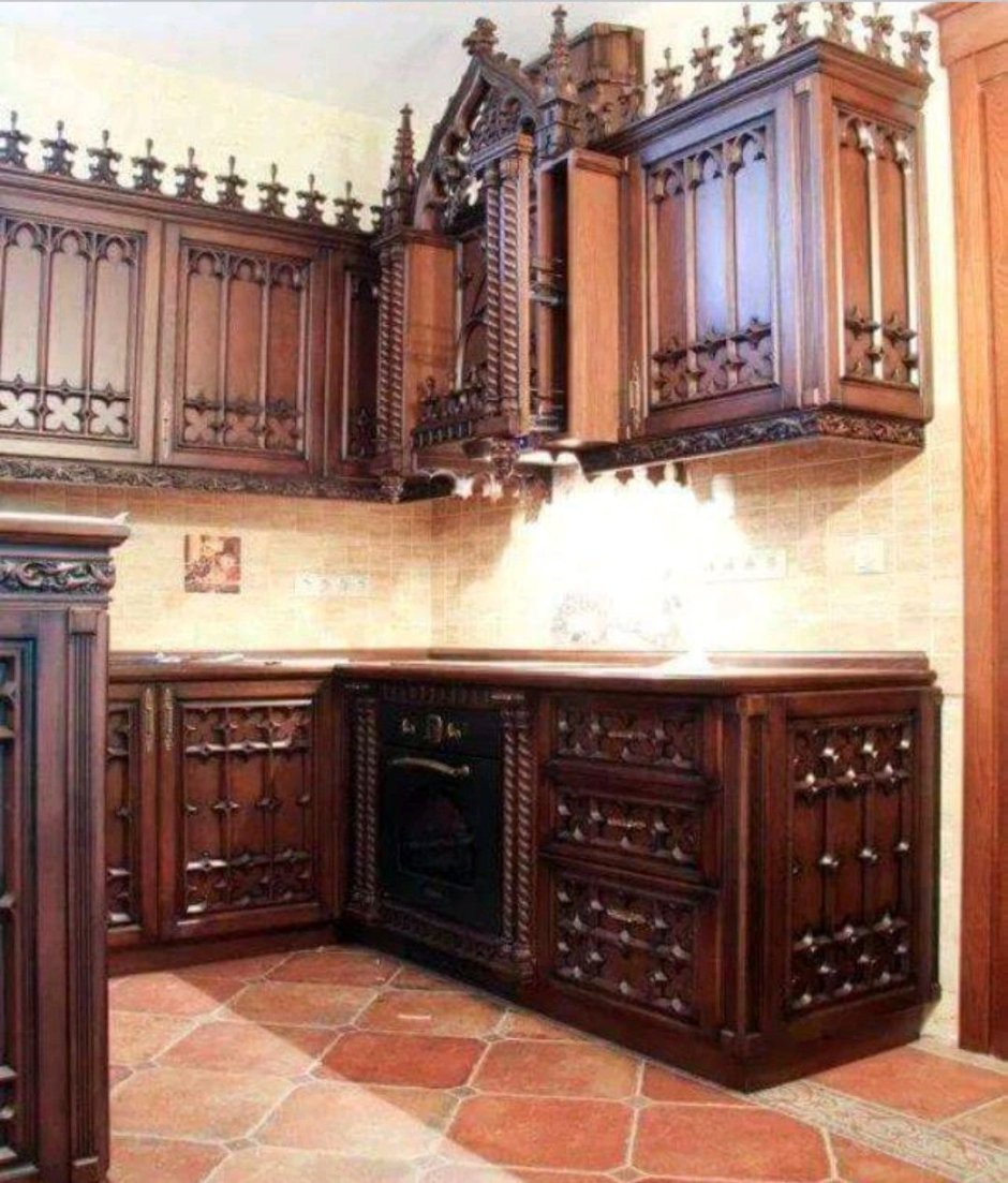 Кухня в стиле Готика