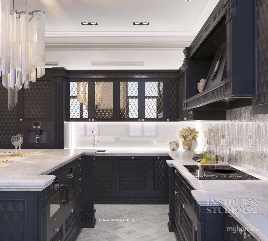 Неоготика в интерьере кухни