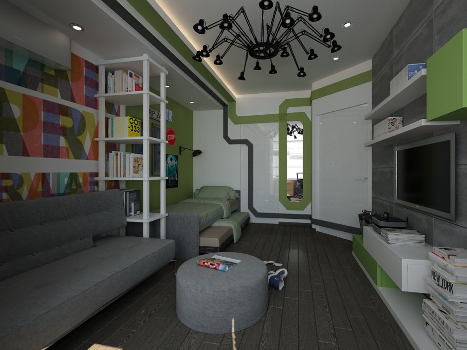 Интерьер комнаты для мальчика 7-10 лет