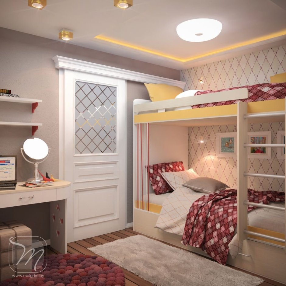 Детская комната в проходной комнате