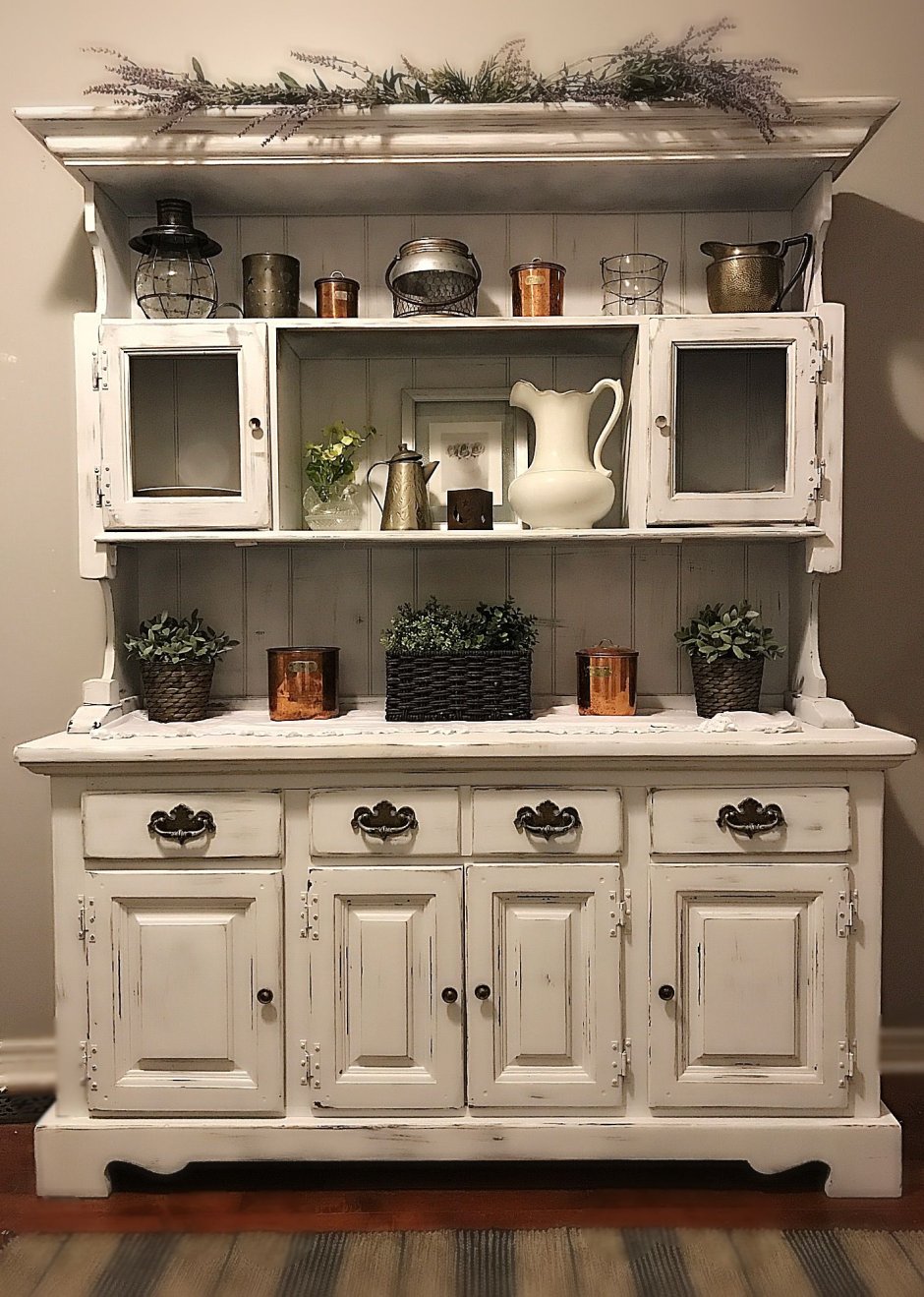 Кухонный буфет в стиле Прованс декупаж
