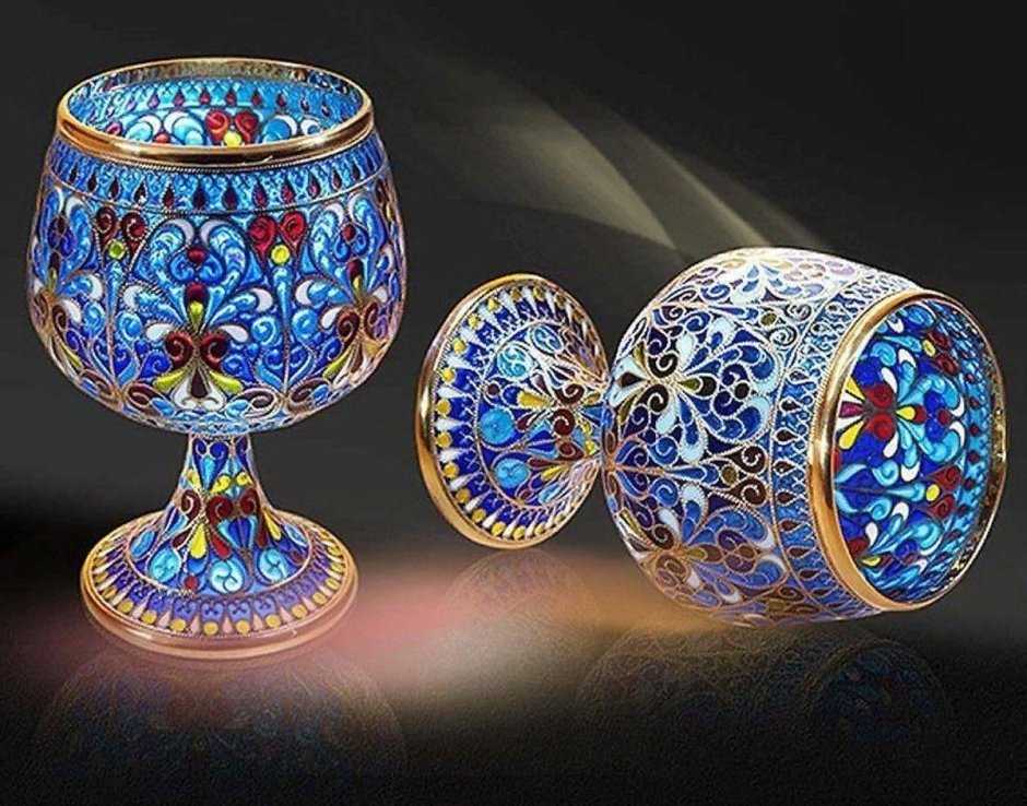 Витражная перегородчатая эмаль