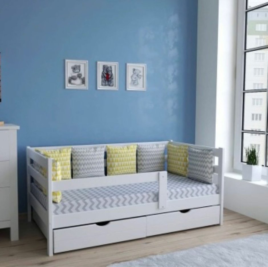 Кровать-кушетка Reina 90x200 (белый)