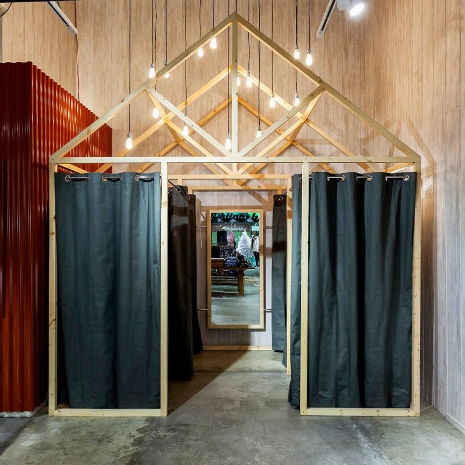 Карниз из труб в стиле лофт