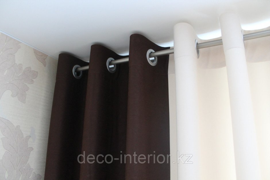 Способы крепления штор к гардинам