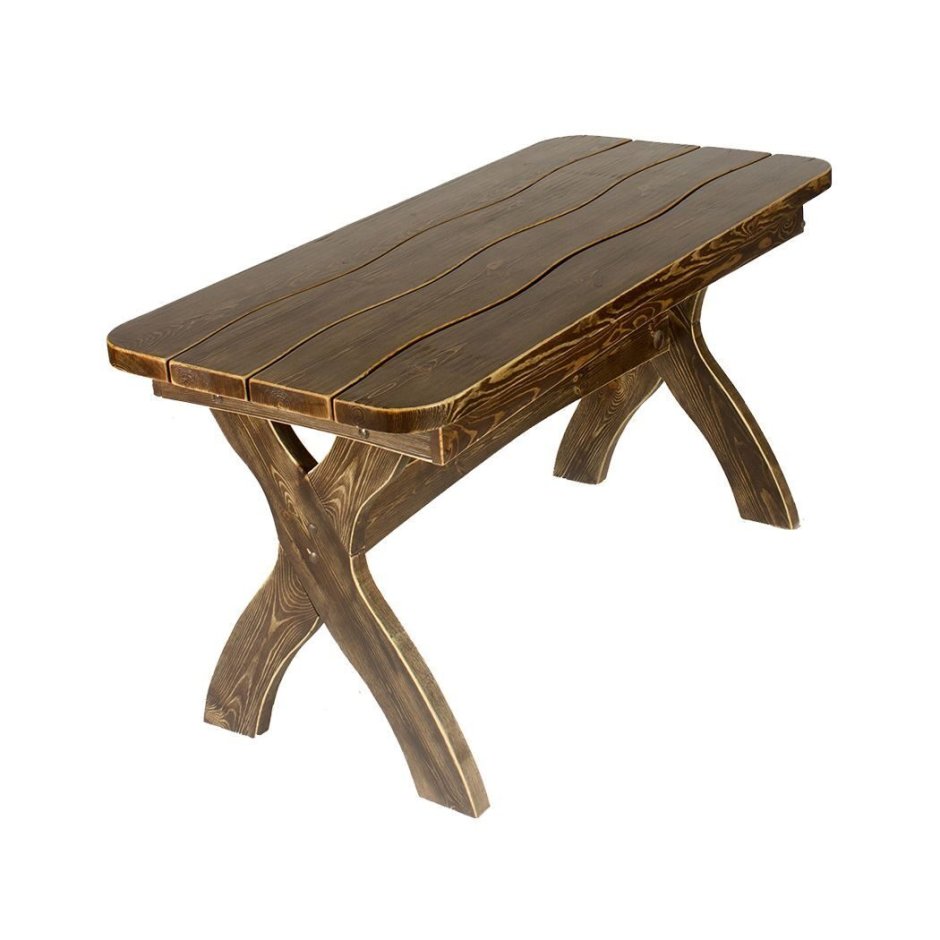 Столики из деревянных бочек