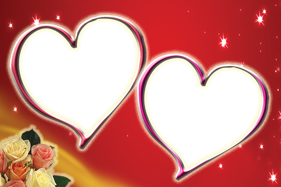 Рамки для фотографий с сердечками