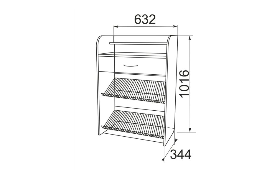 Обувница pu7030wh
