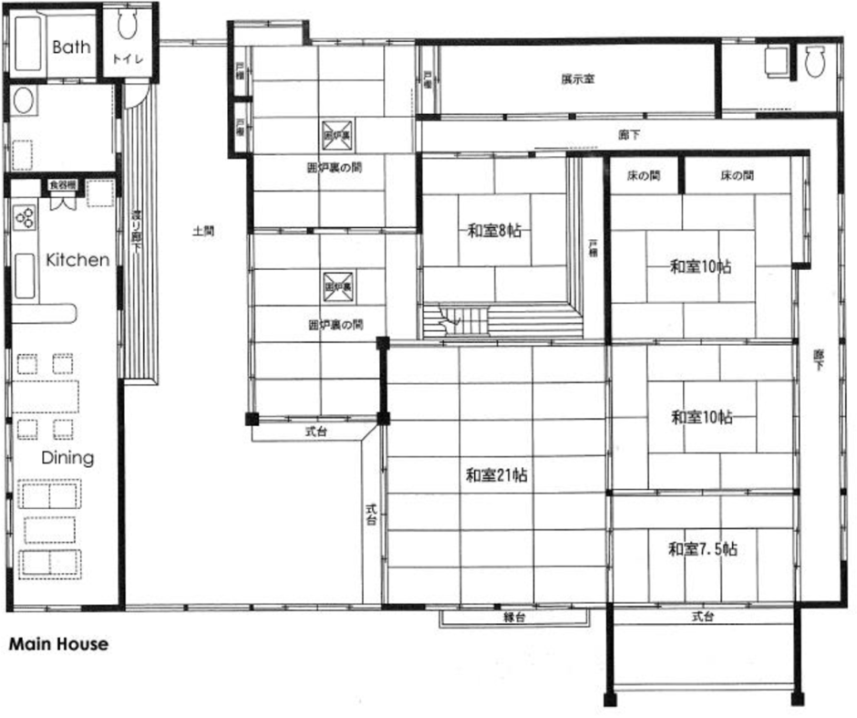 Традиционный японский дом планировка Минка