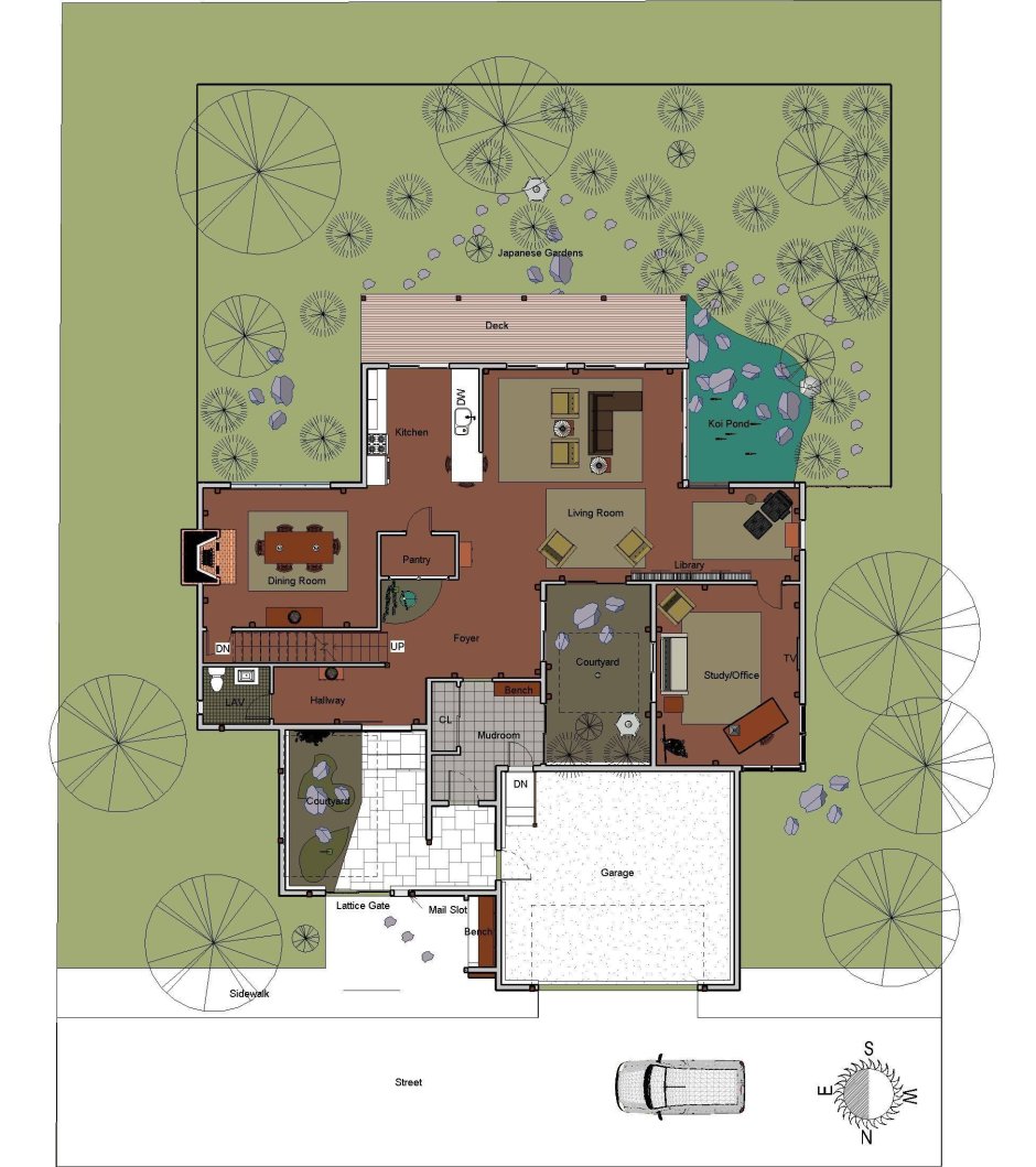 Японский домик планировка