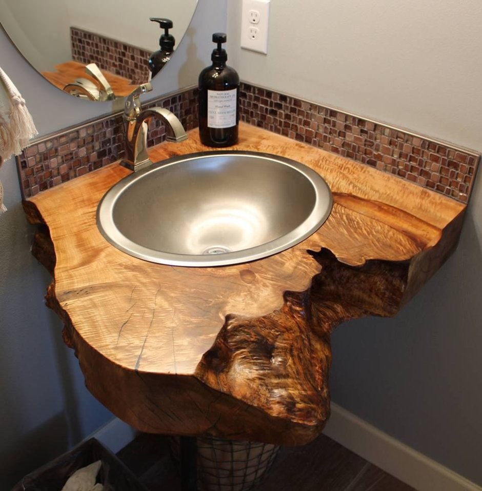 Столешница для ванной комнаты из искусственного камня