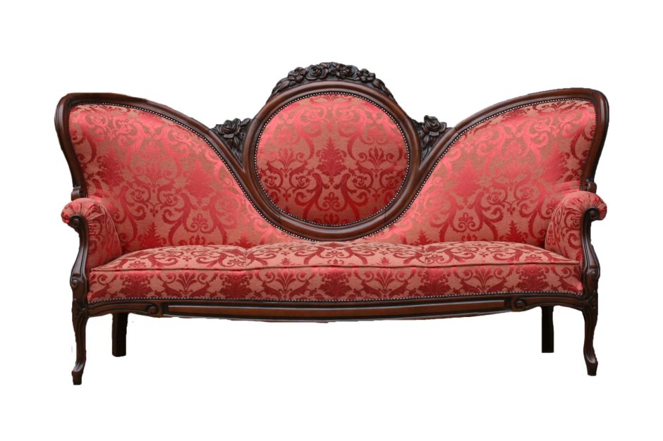 Красный диван Барокко