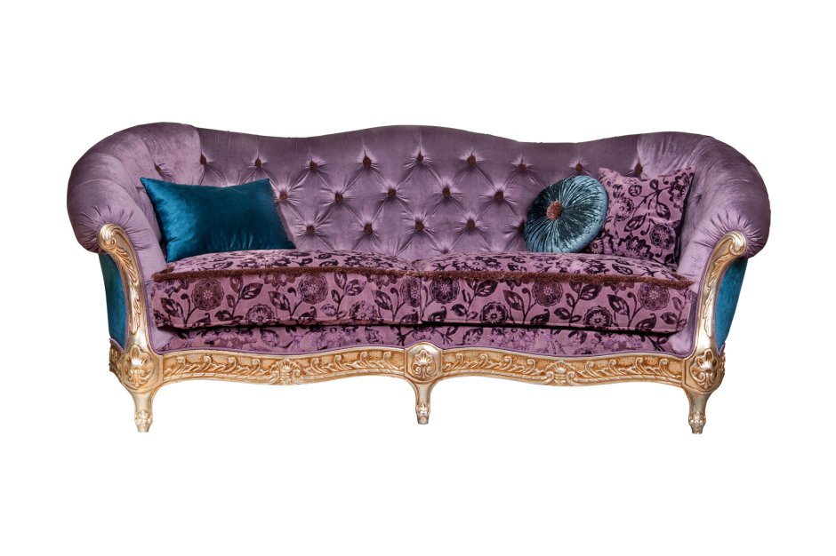 Диван в стиле Барокко зеленый