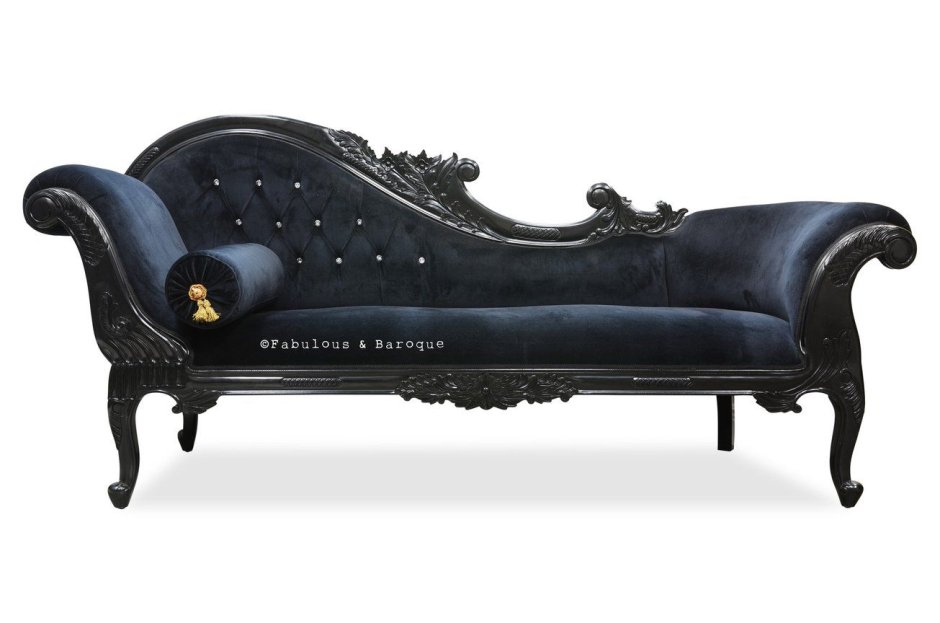 Черная мебель рококо