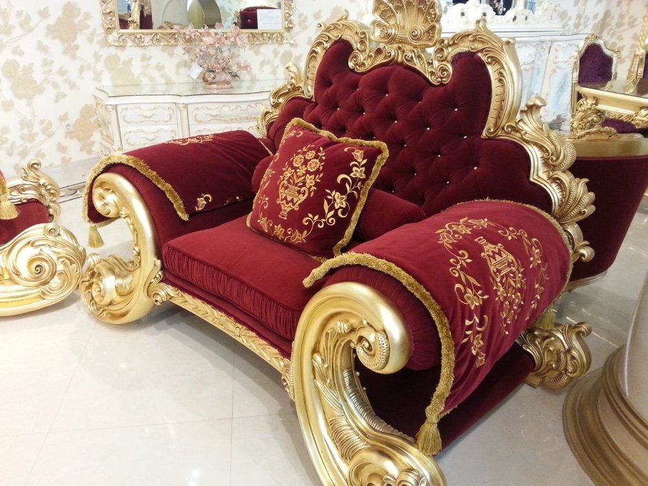 Турецкая мебель стиле Барокко диван Байда