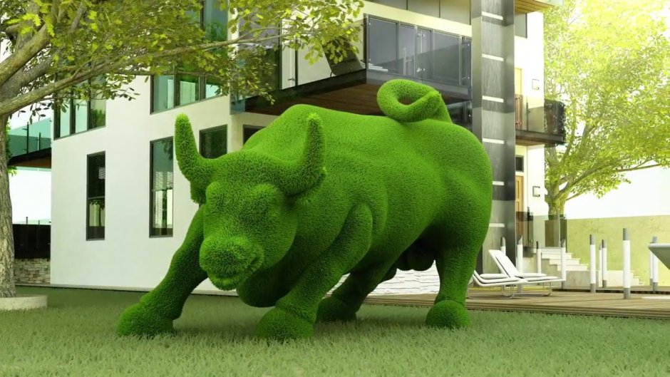 Топиари "бык племенной"