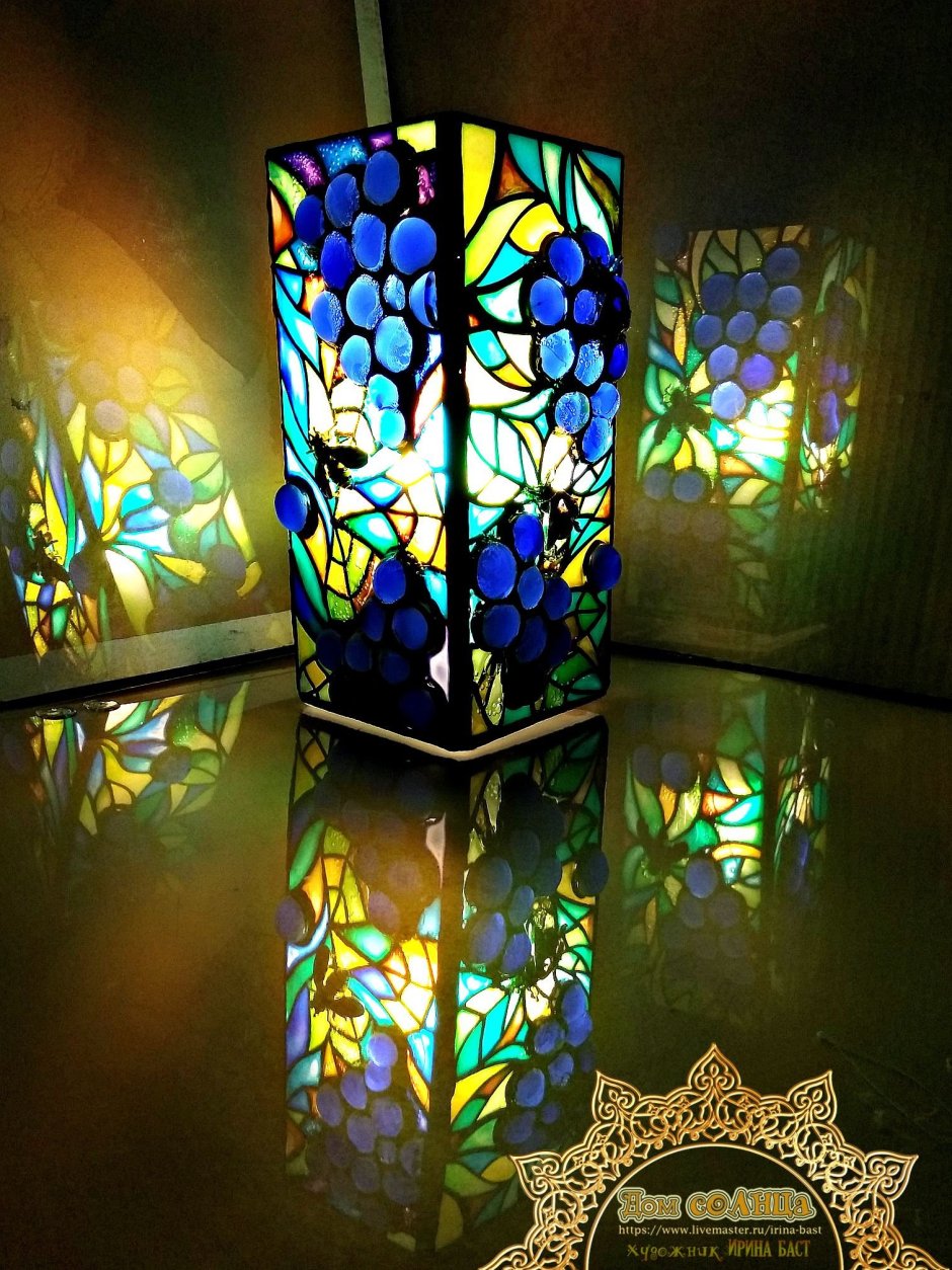 Лампа Тиффани бабочка
