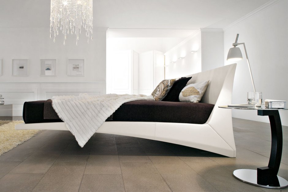 Висячая кровать с подсветкой