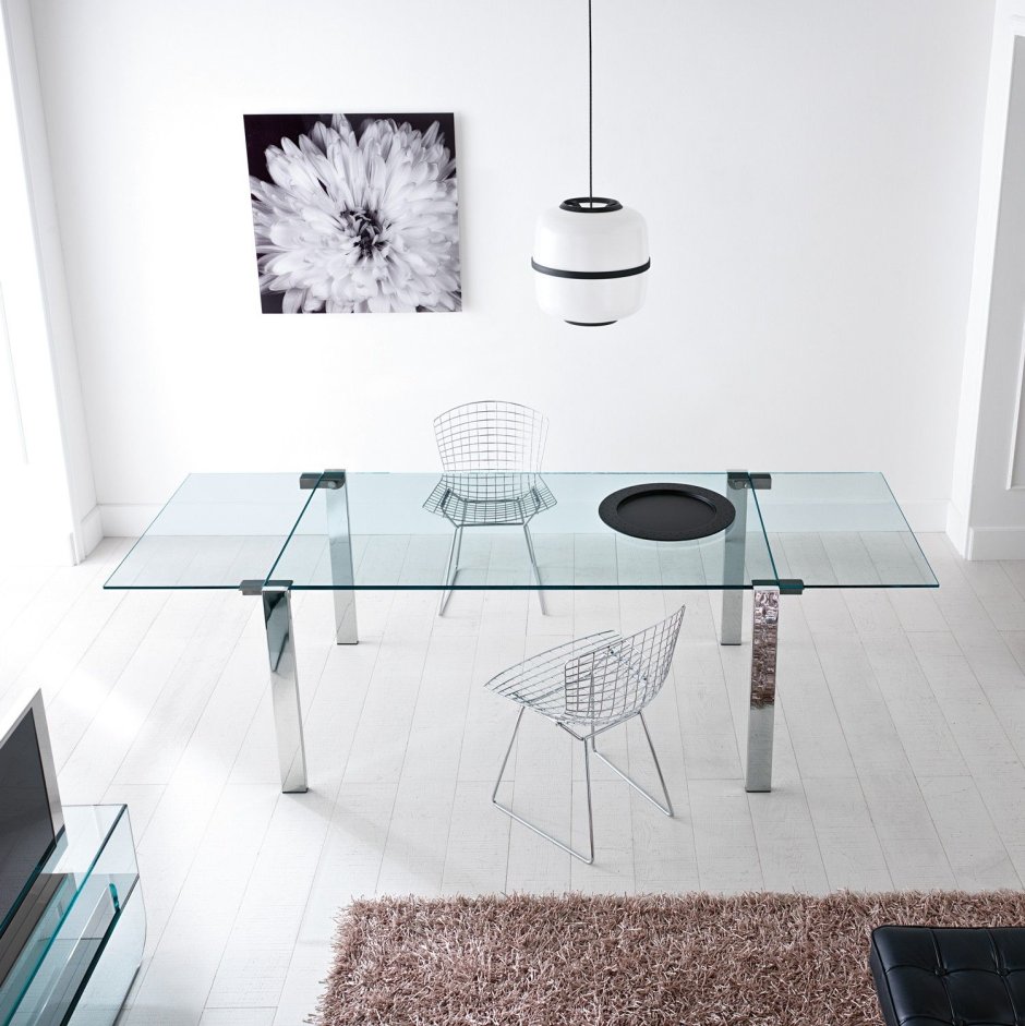 Prismea (Италия) стол обеденный стеклянный раскладной Pablo