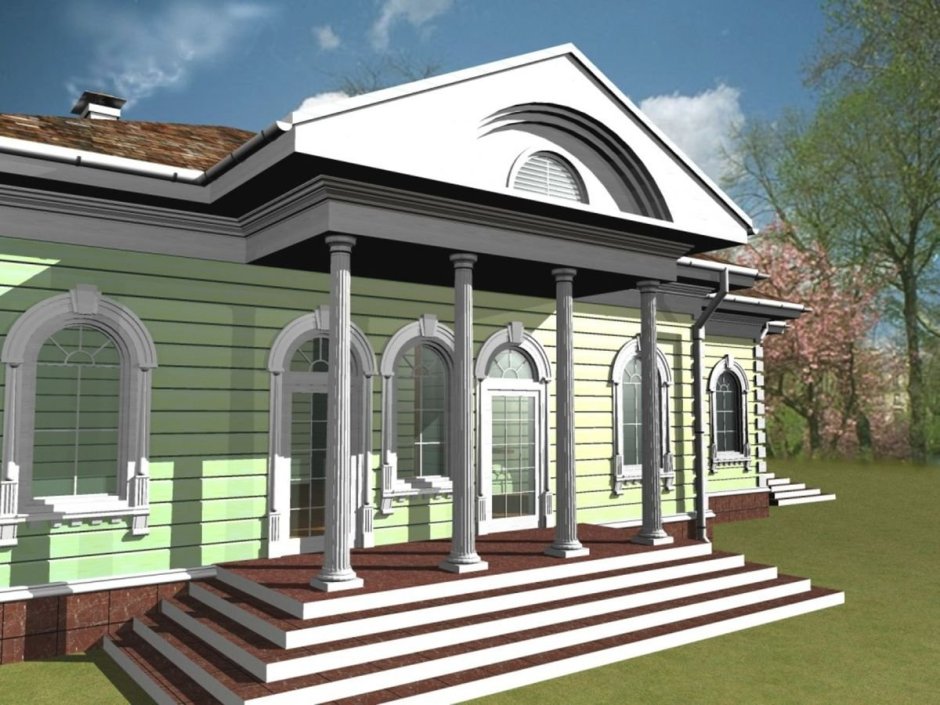 Дом Honka в стиле русской усадьбы XIX века