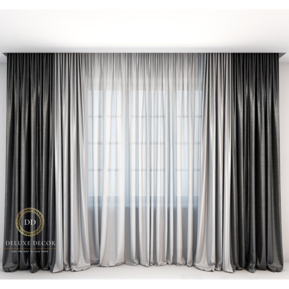 Шторы для гостиной в современном стиле