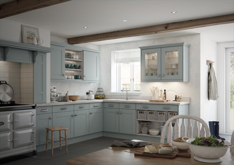 Белая кухня в стиле хюгге