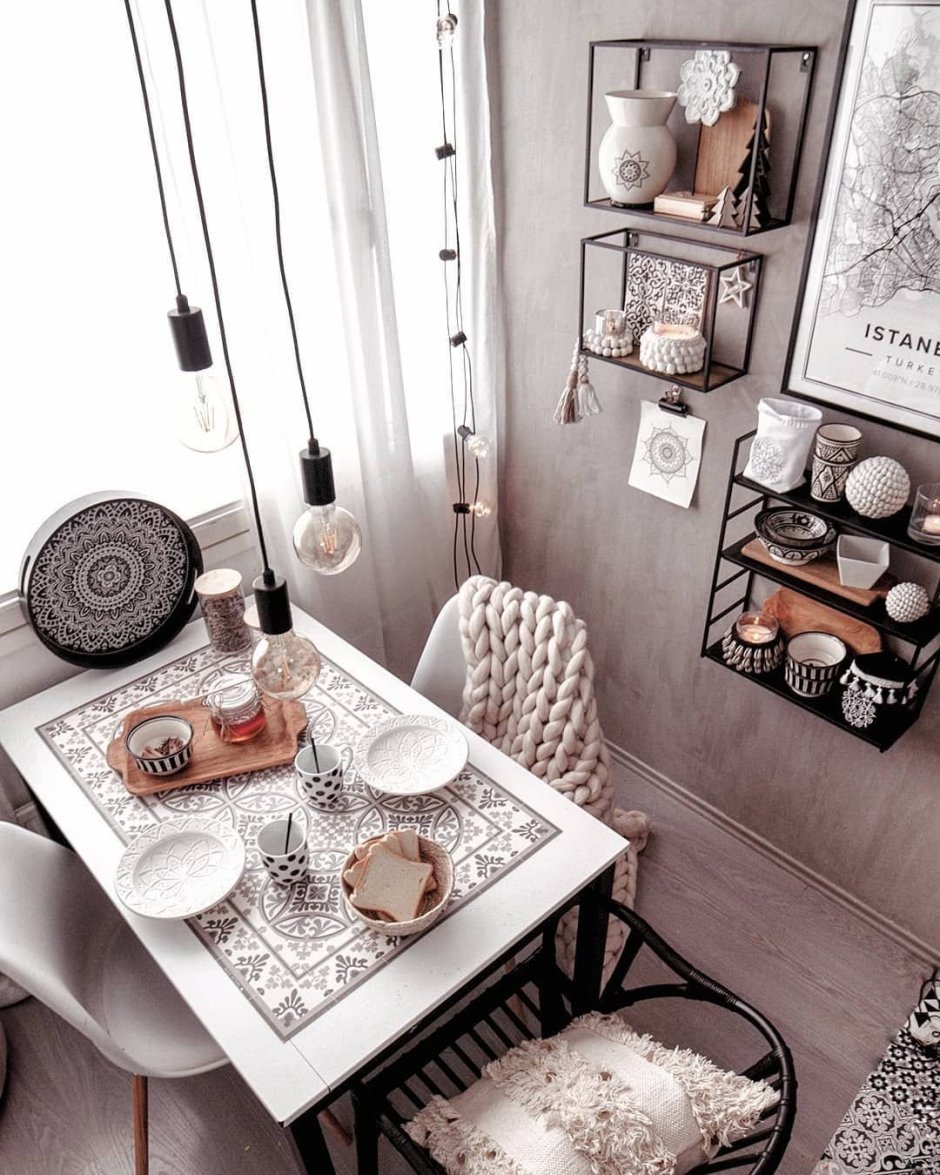 Кухня гостиная в стиле хюгге