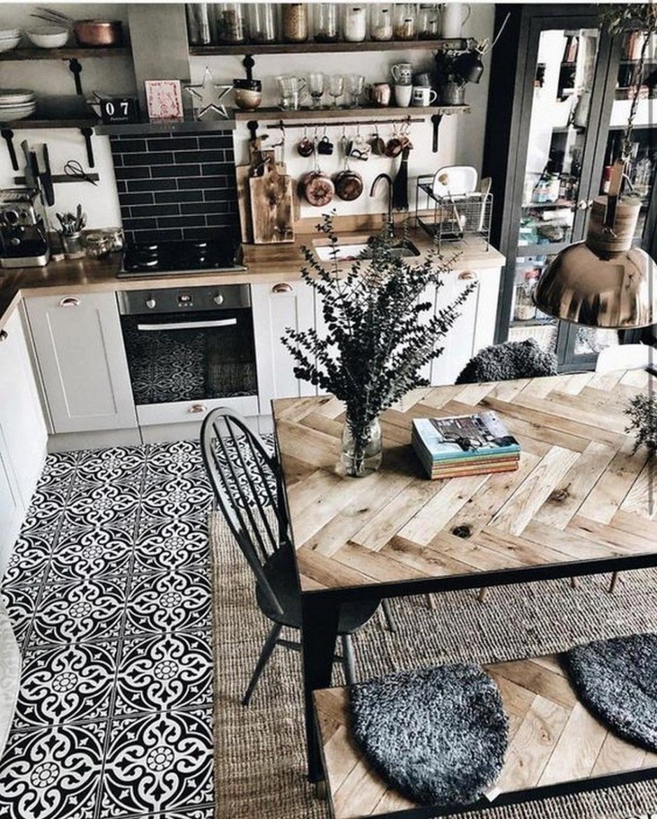 Стиль хюгге в интерьере кухни