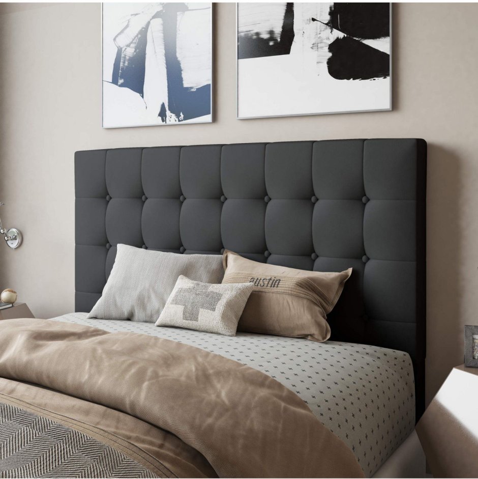 Мягкие панели в спальне