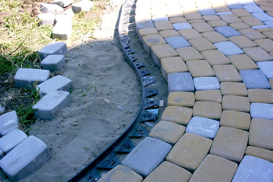 Садовая дорожка из английского булыжника