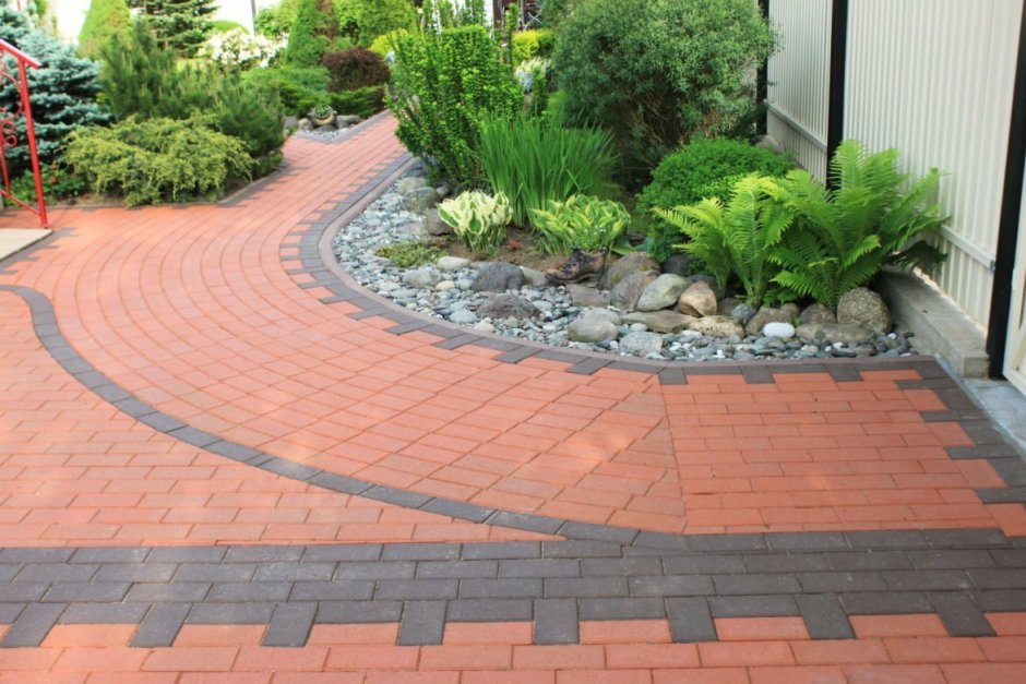 Мощение извилистой дорожки