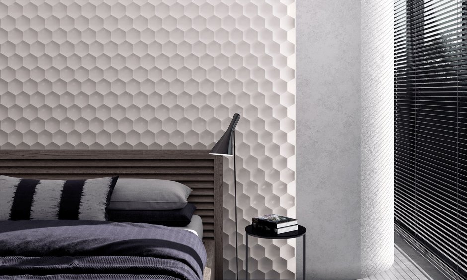 Гипсовая 3d панель рейка