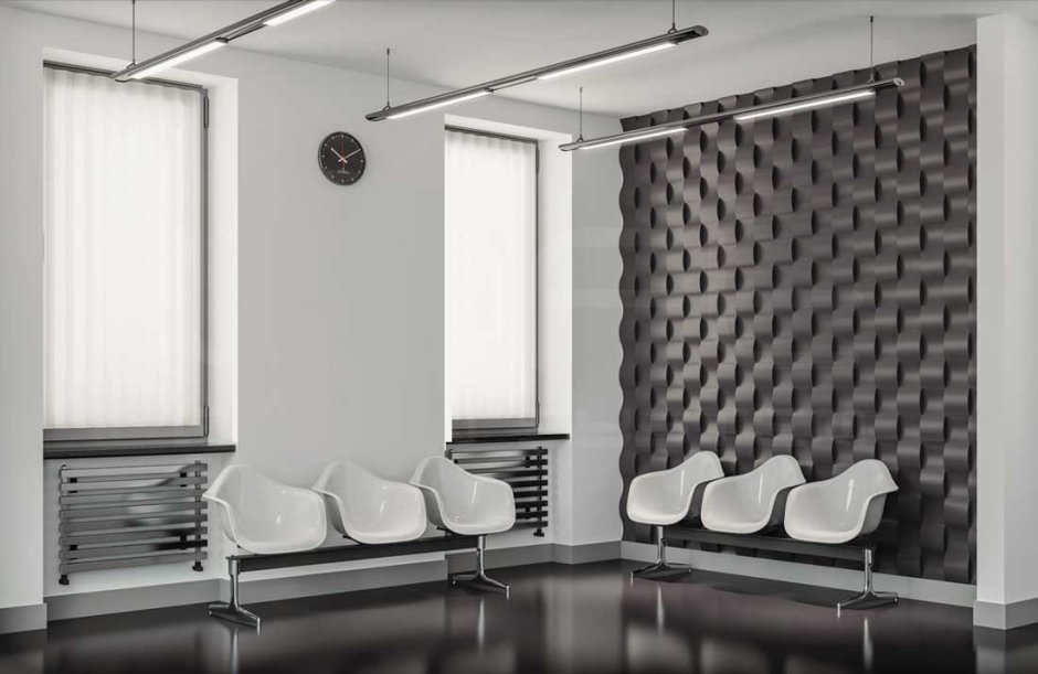 Гостиная с 3д панелями