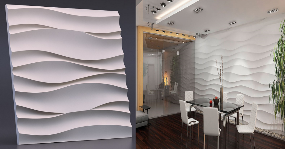 Гипсовая 3d панель "Stahl"