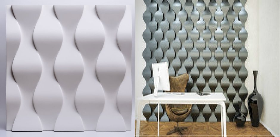 Гипсовая 3d панель "Stahl"