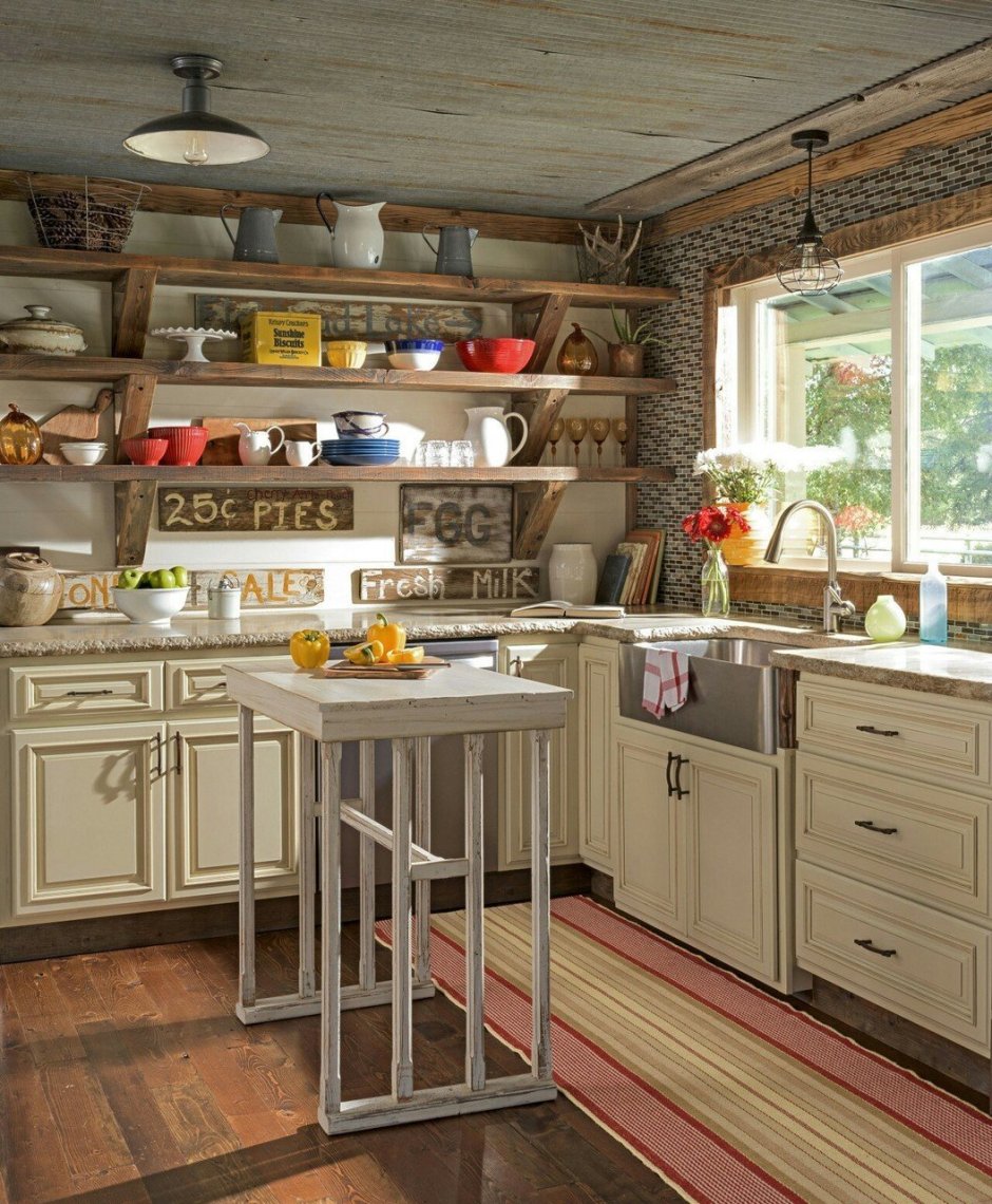 Кухня на даче в скандинавском стиле