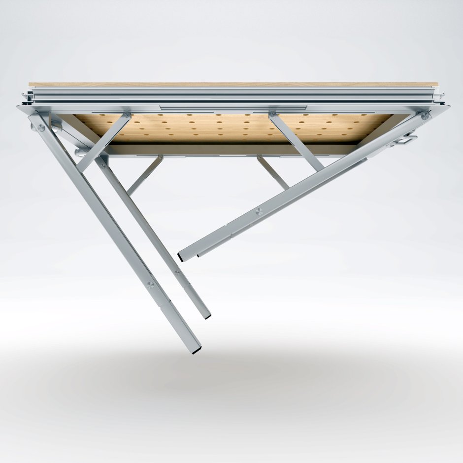 Стол раскладной Кросби серый