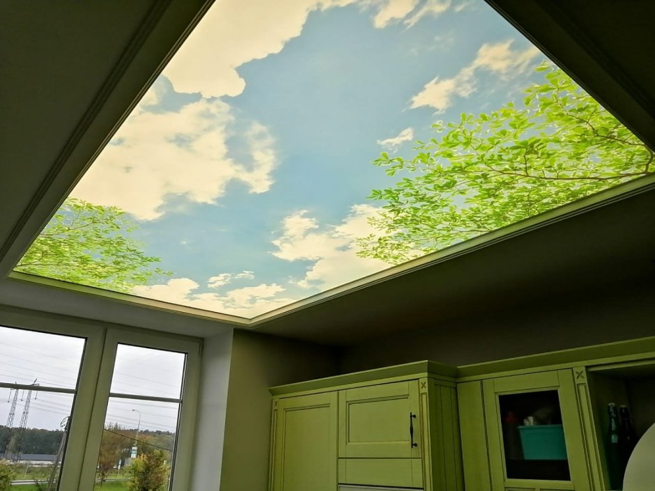 Натяжной потолок небо