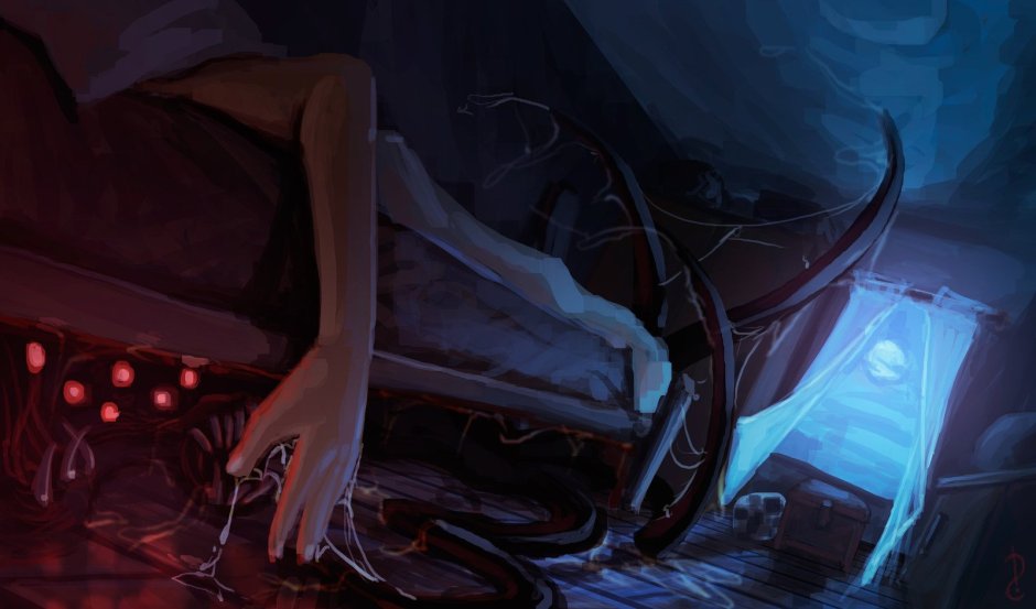 Приведение под кроватью