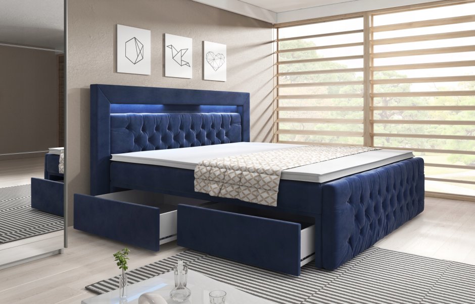 Кровать с зеркальным потолком