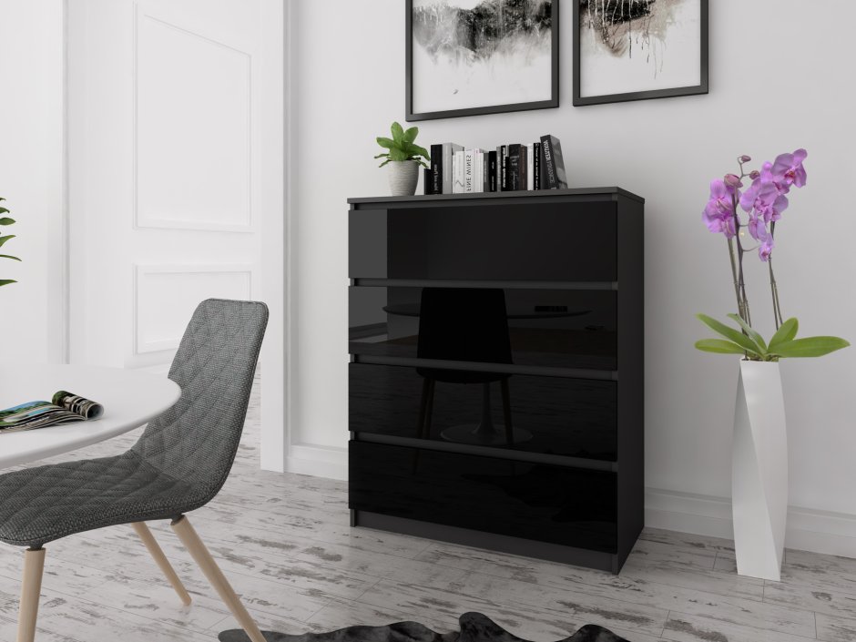 Чёрный комод glianec