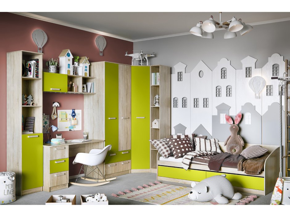 Детская комната в пастельных тонах