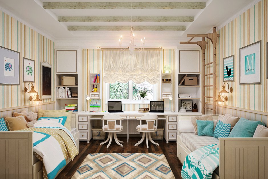 Яркие детские комнаты