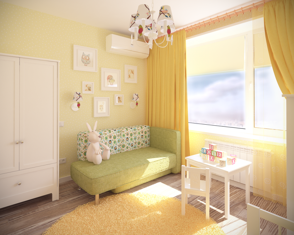 Детский уголок в гостиной