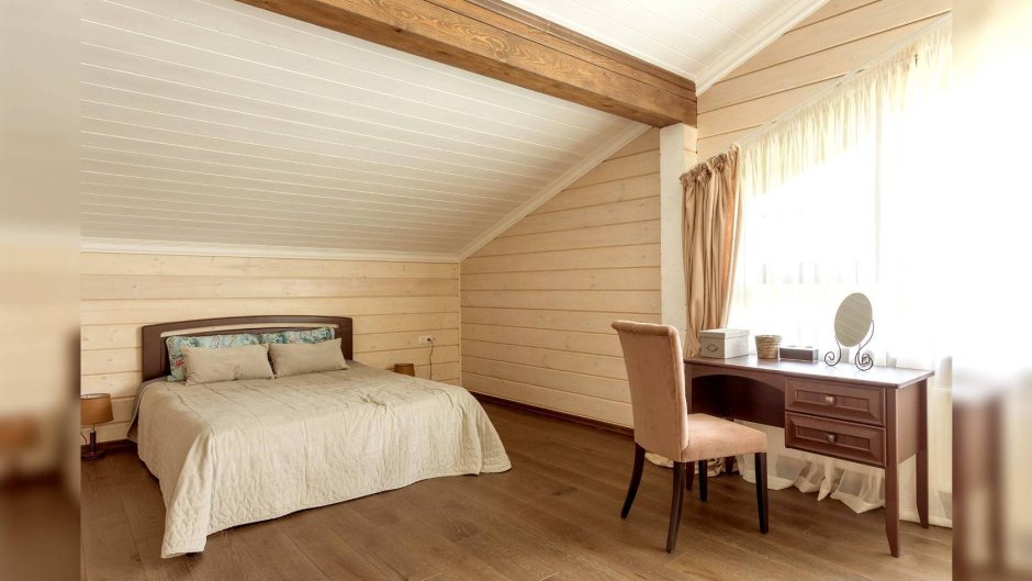 Вагонка штиль на мансарде