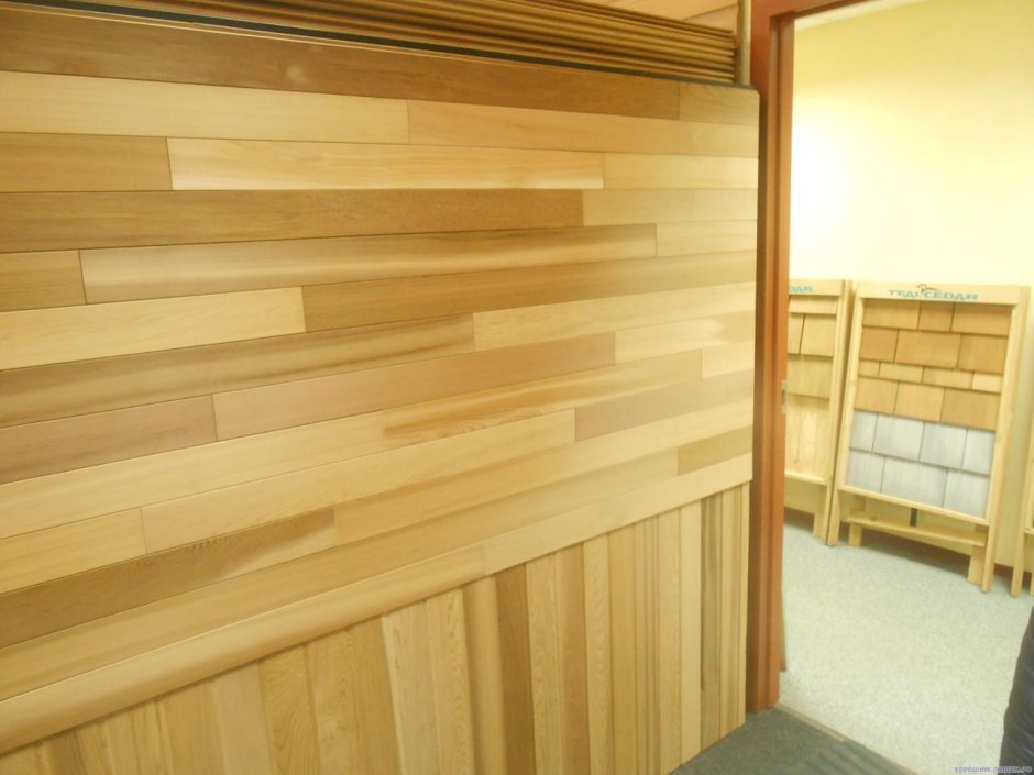 Стеновой паркет штиль из канадского красного кедра 17,5х137мм