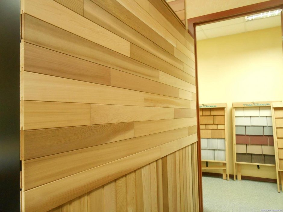 Вагонка штиль кедр в интерьере