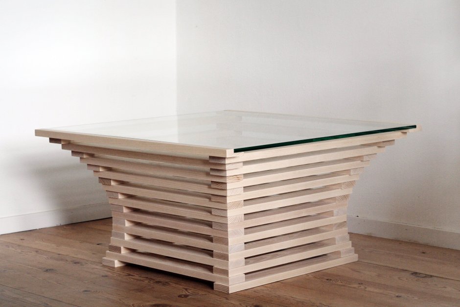 Журнальный столик из реек